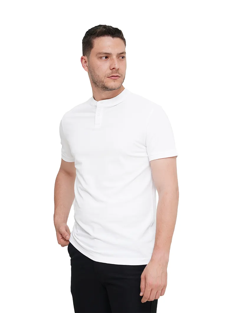 Polo en piqué de coton